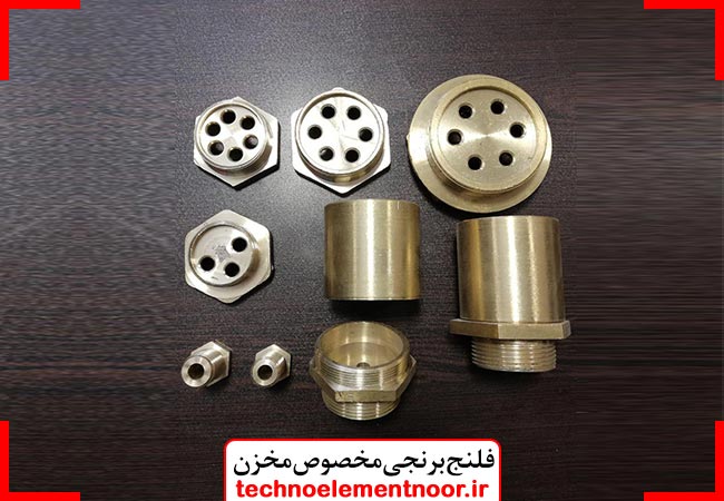 فلنج برنجی مخصوص مخزن