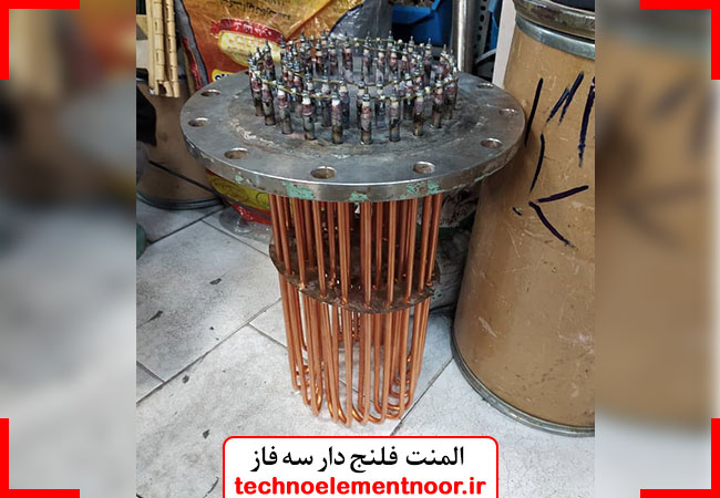 قبول سفارش ساخت انواع المنت فلنج دار سه فاز با توان گرمایی بسیار بالا